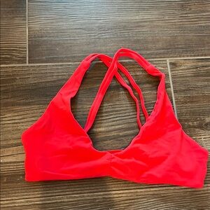 Cara Loren Sporty Red sports bra  with double straps